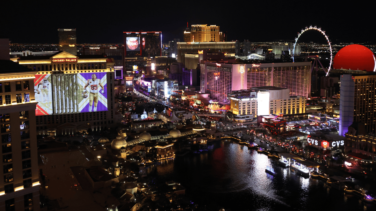 Super Bowl LVIII: Standing Out Amidst the Vegas Skyline