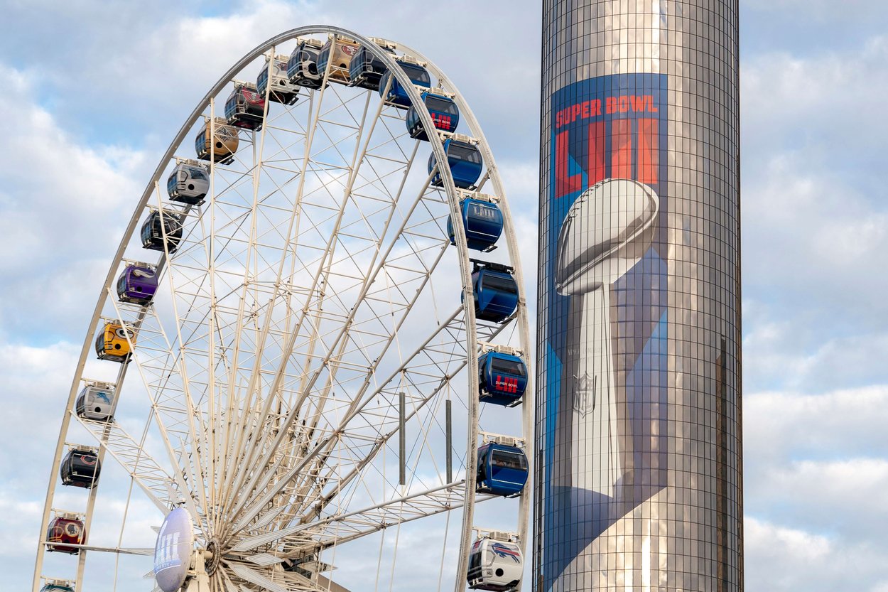 Super Bowl LIII: A City Illuminated by Bud Light’s Graphics
