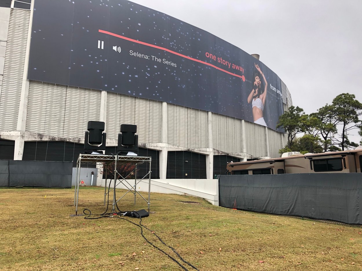 Wrapping the Astrodome with Netflix's Selena: The Series