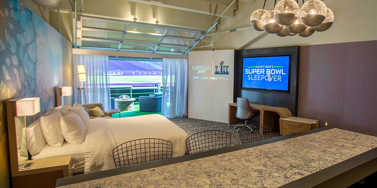 Iconic Super Bowl Marriott Sleepover Suite Experience