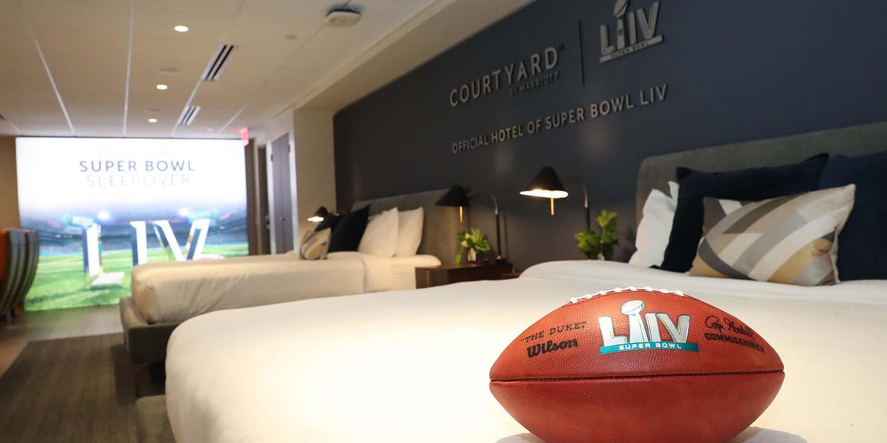 Iconic Super Bowl Marriott Sleepover Suite Experience