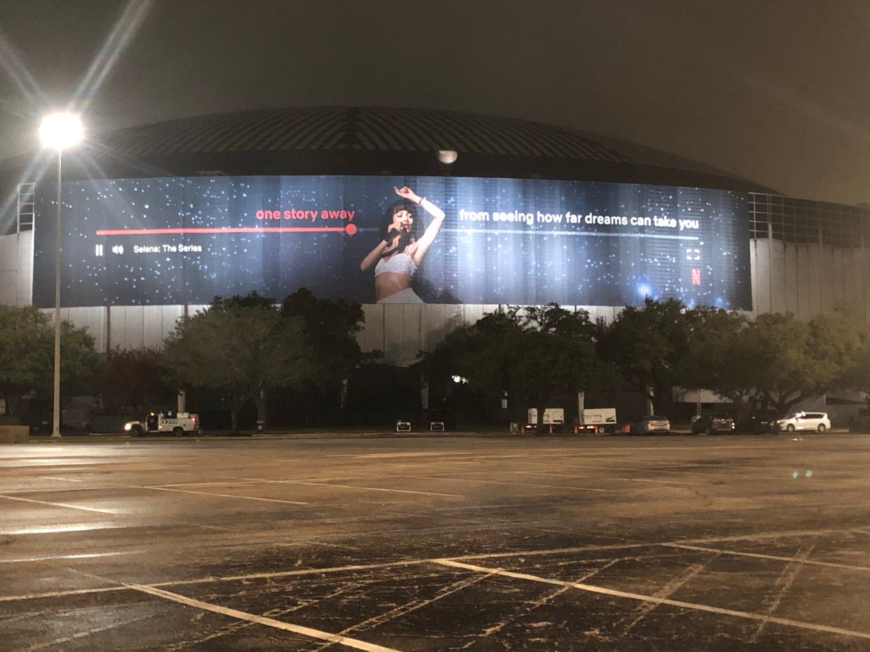 Wrapping the Astrodome with Netflix's Selena: The Series